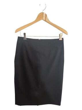 Banana Republic Black Wool Blend Straight Pencil Skirt Women's Size 6